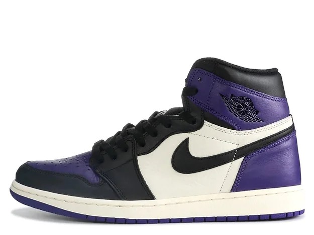 retro 1 purple and black